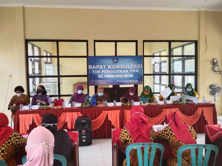 Rapat Konsultasi Tim Penggerak PKK Kelurahan Purbalingga Wetan